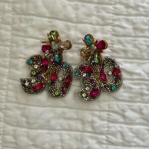 “30” Colorful Beaded Earrings